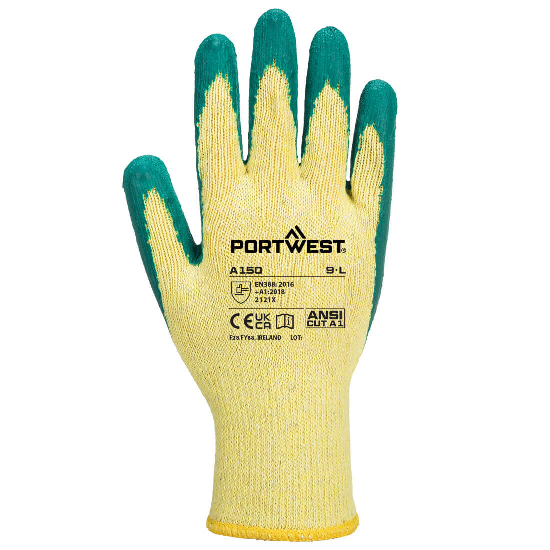 Perinteinen-Grip-käsine-Latex - Vihreä