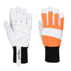 Chainsaw150 Leather Glove Cl 1 - Oranssi