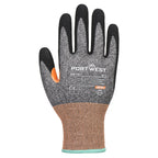 CS Cut G18 Nitrile Sand A7 Glv - Harmaa/musta