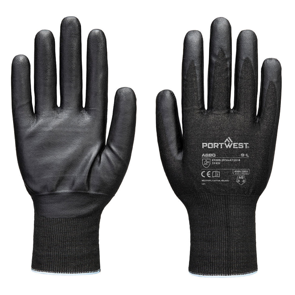 Cut F21 Nitriilipintainen Tungsten- käsine A9 - Musta