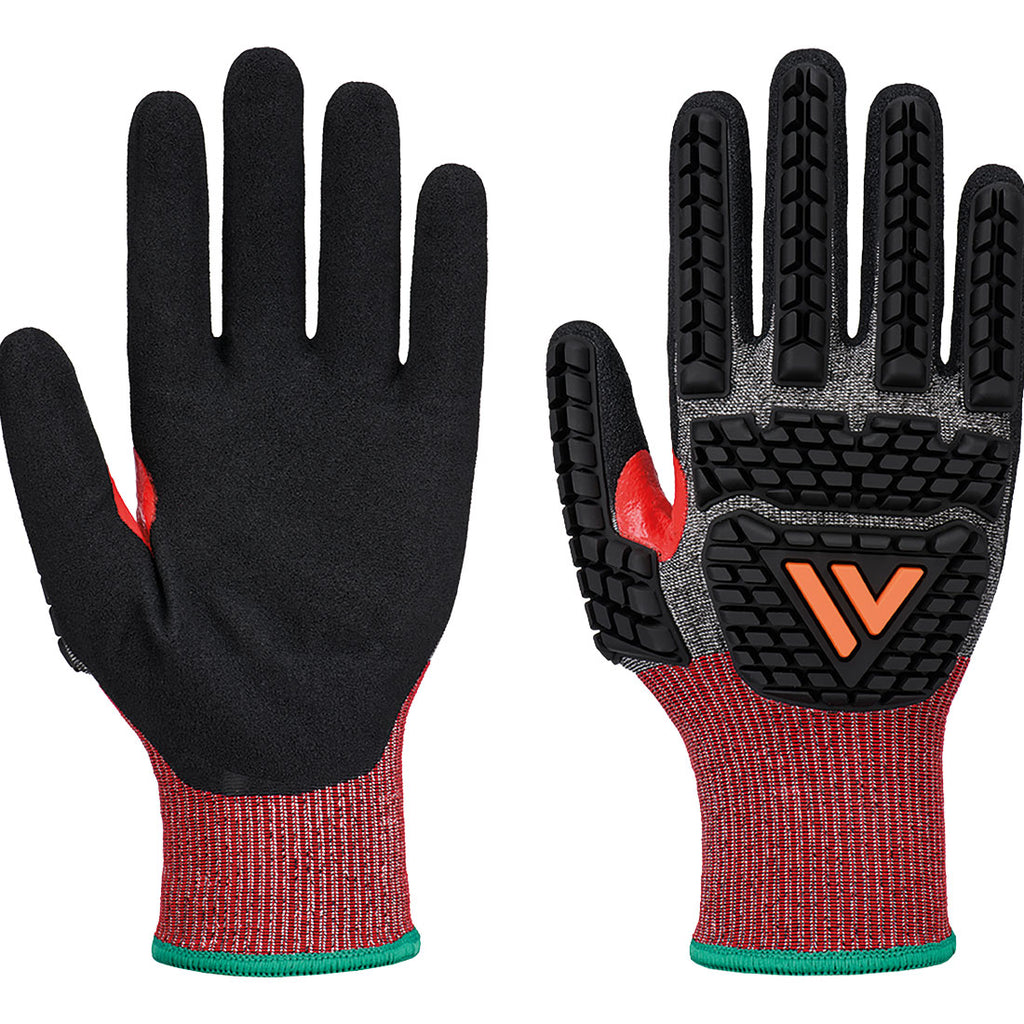 CS Impact F18 Nitrile Glove A6 - Harmaa/musta