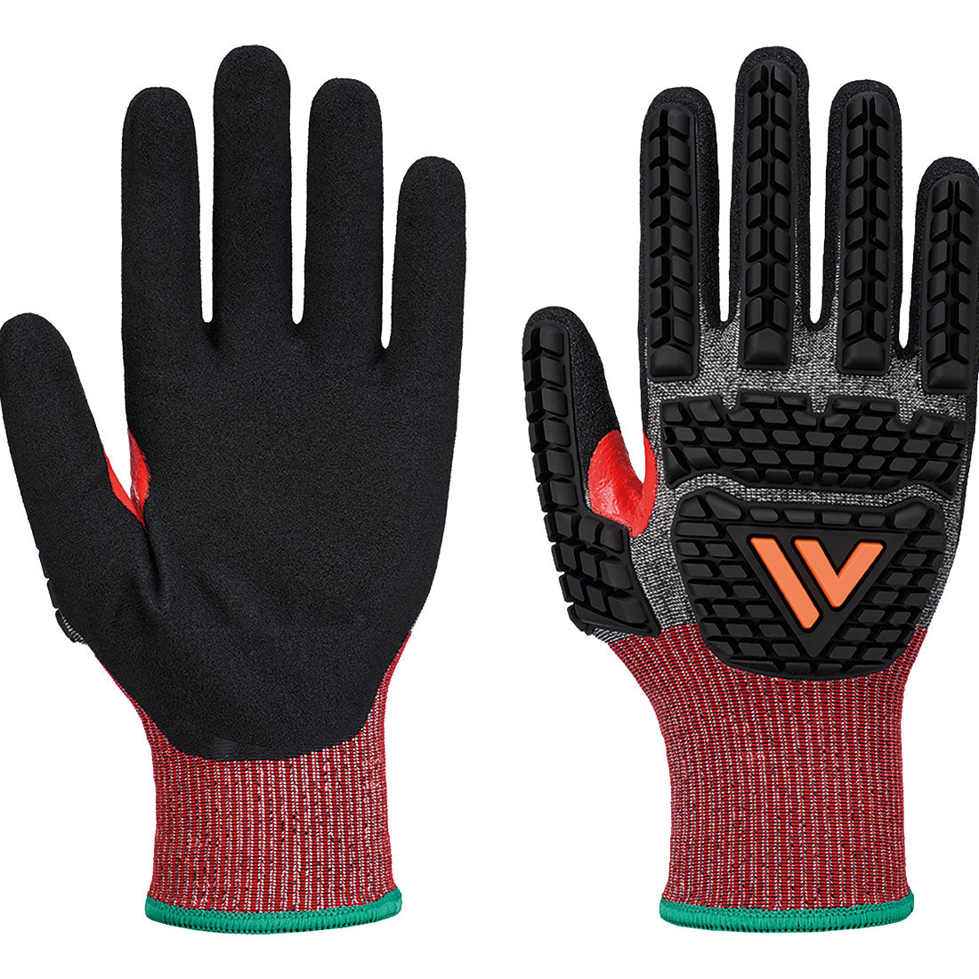 CS Impact F18 Nitrile Glove A6 - Harmaa/musta