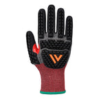 CS Impact F18 Nitrile Glove A6 - Harmaa/musta