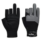 Mechanic 251 Fingerless Glove - Musta
