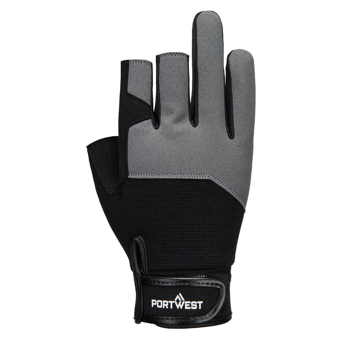 Mechanic 251 Fingerless Glove - Musta