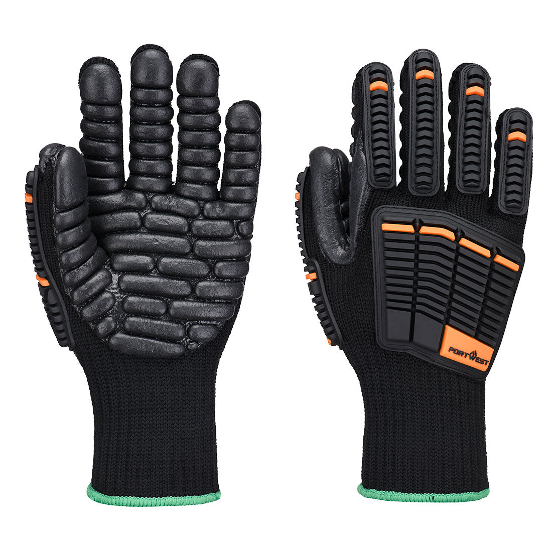 Anti-Vibration Impact 10 Glove - Musta