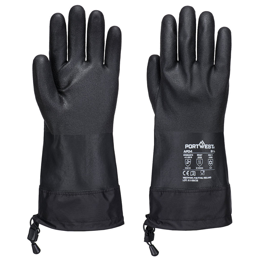 Cold 15 Water-based PU Glove - Musta