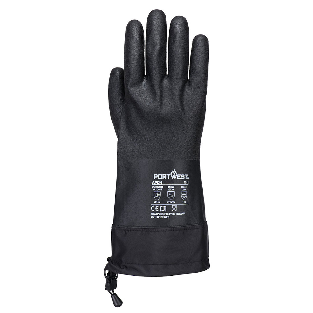 Cold 15 Water-based PU Glove - Musta