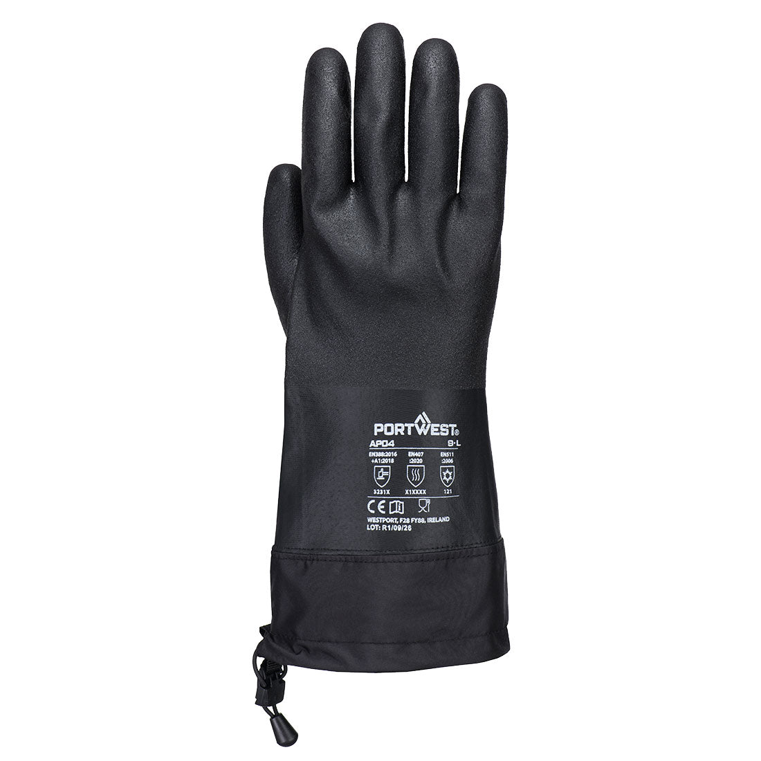 Cold 15 Water-based PU Glove - Musta