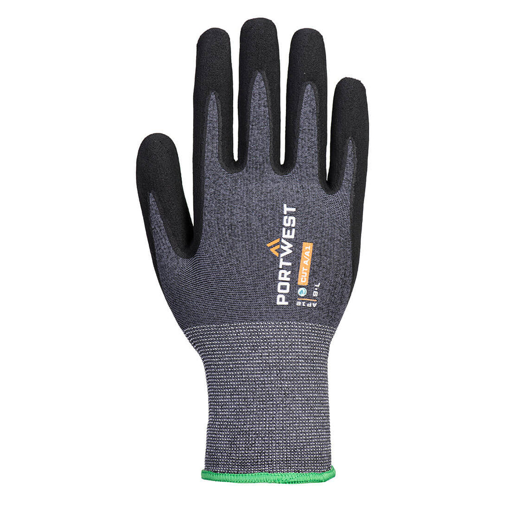 SG Grip15 Eco Nitriilikäsine - 12 Pakkaus - Harmaa/musta