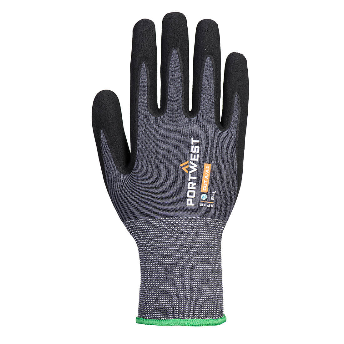 SG Grip15 Eco Nitriilikäsine - 12 Pakkaus - Harmaa/musta