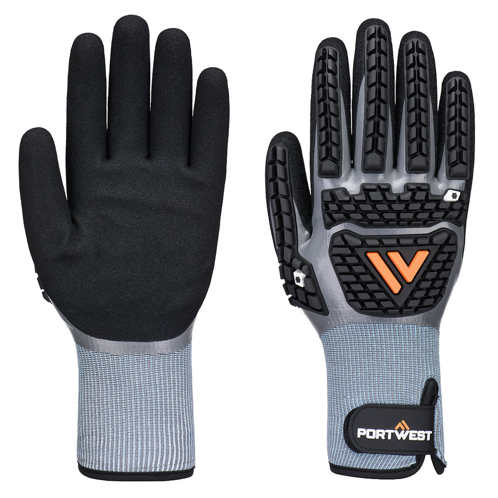 Impact F15 Foam TPR Cold Glove - Harmaa/musta