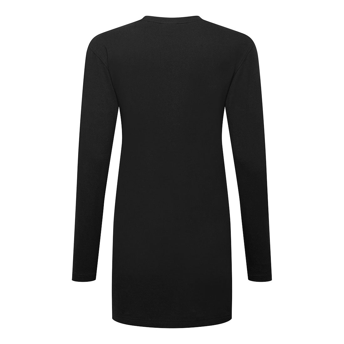 Naisten puuvilla Relaxed Fit T-paita L/S - Musta