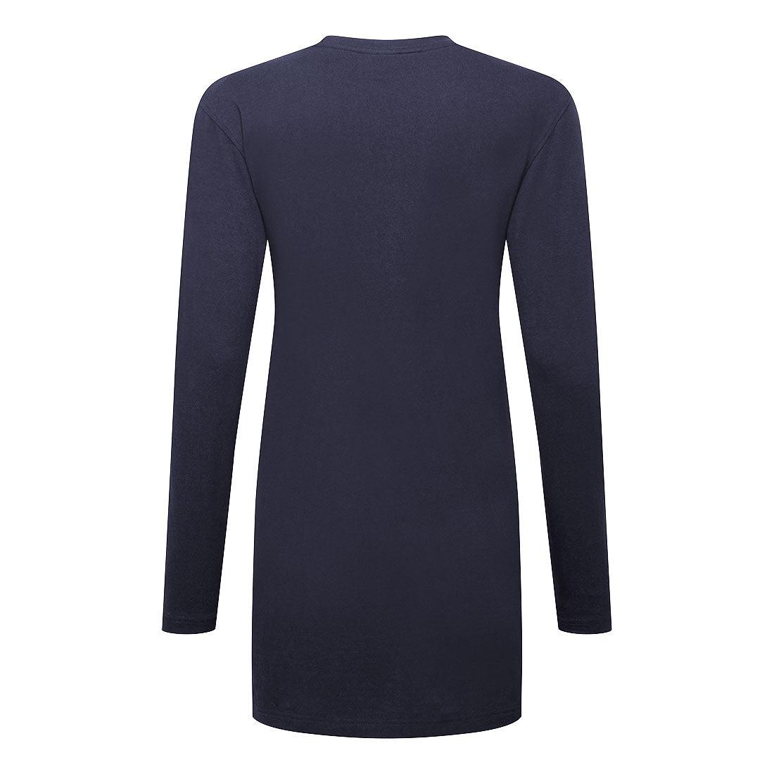 Naisten puuvilla Relaxed Fit T-paita L/S - Tummansininen