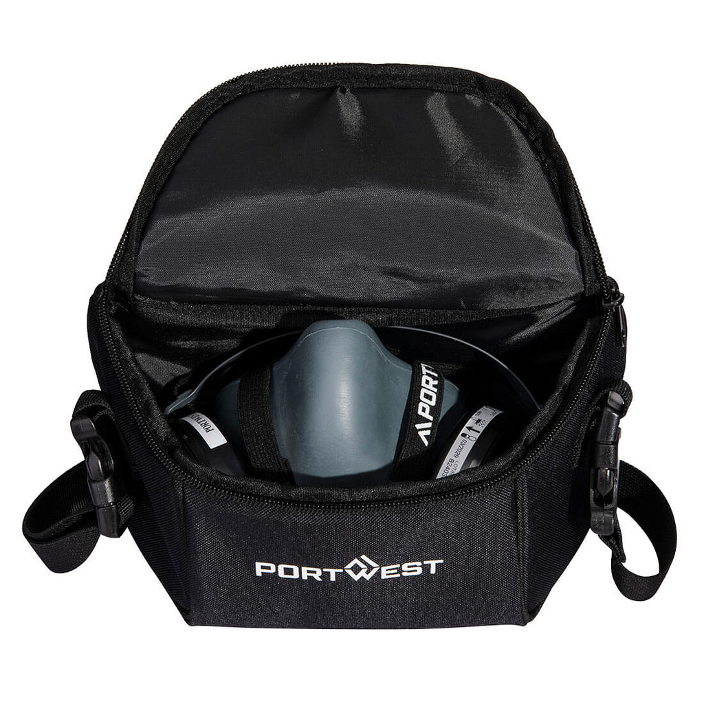 Half Mask Storage Bag - Musta