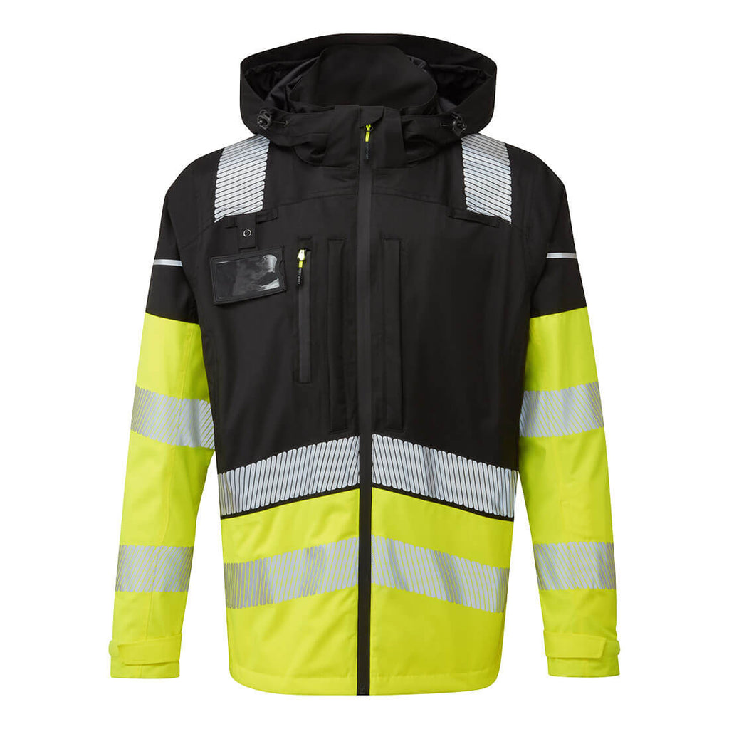Ultimate Modulaarinen Hi-Vis 3-in-1 kuorisadetakki - Kelta/musta
