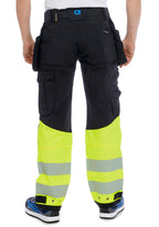 Morris Stretch Hi-Vis riipputaskuhousut – huomiokeltainen