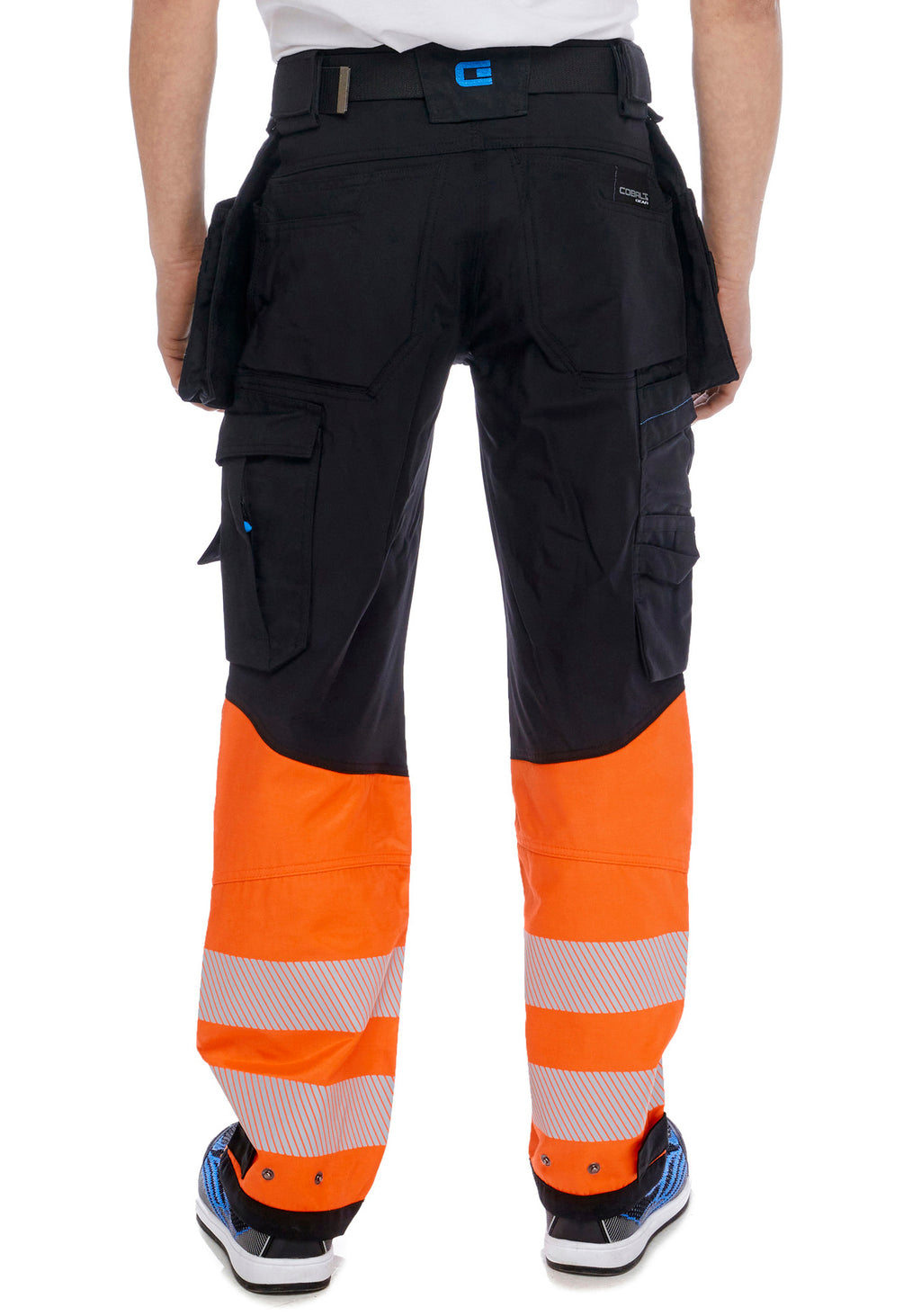 Morris Stretch Hi-Vis riipputaskuhousut – huomio-oranssi