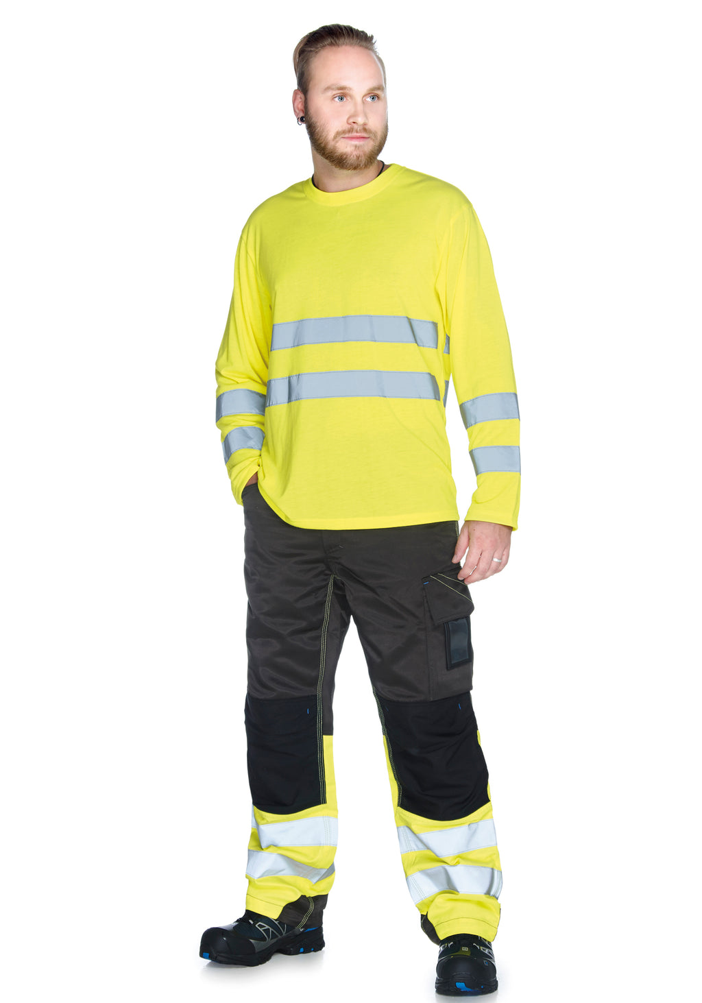 Milton Hi-Vis reisitaskuhousut – huomiokeltainen