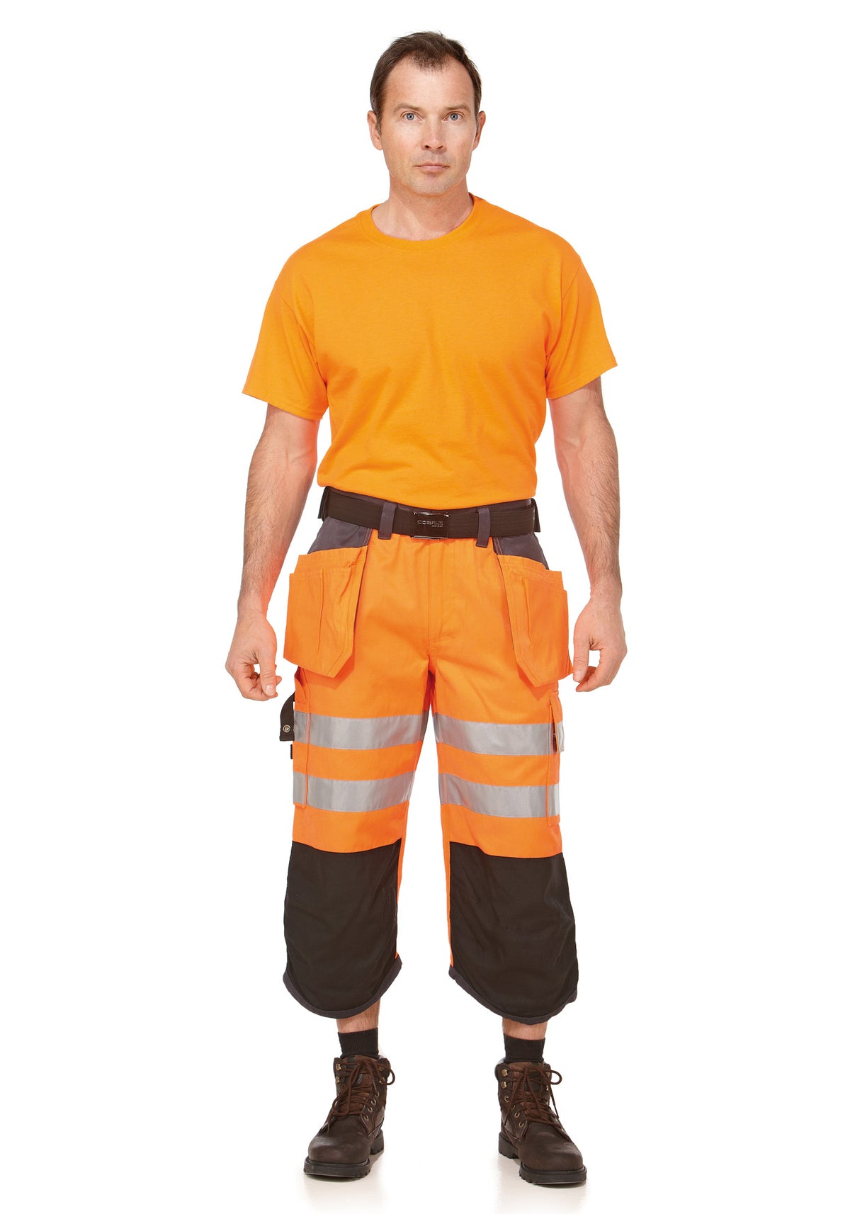 Knox Hi-Vis riipputaskushortsit – huomio-oranssi