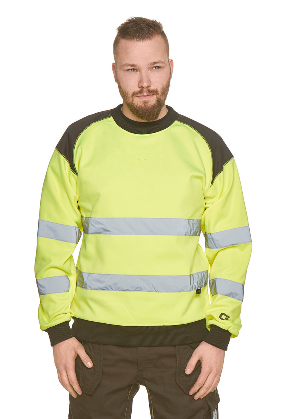 Portland Hi-Vis collegepaita – huomiokeltainen