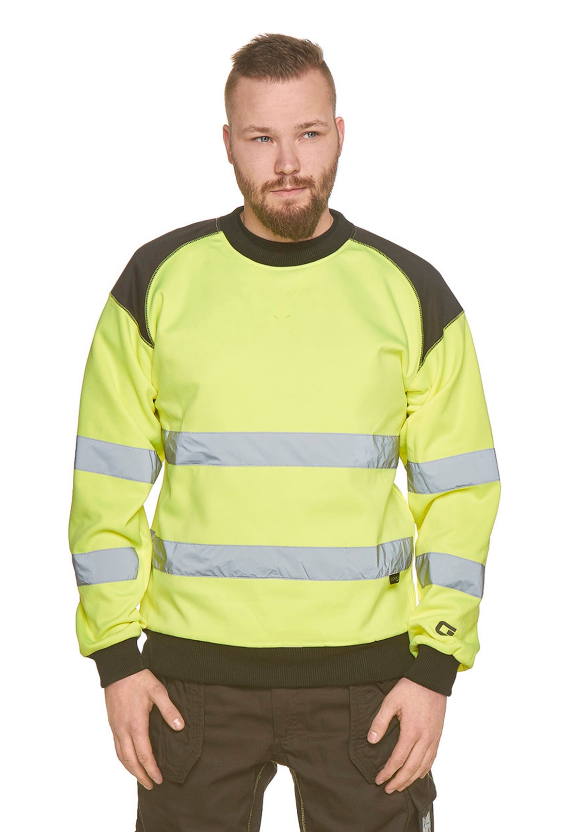 Portland Hi-Vis collegepaita – huomiokeltainen