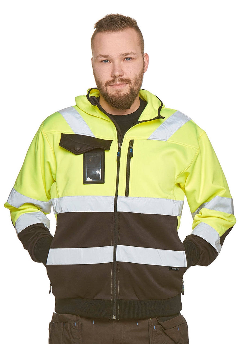Orlando Hi-Vis vetoketjuhuppari – huomiokeltainen