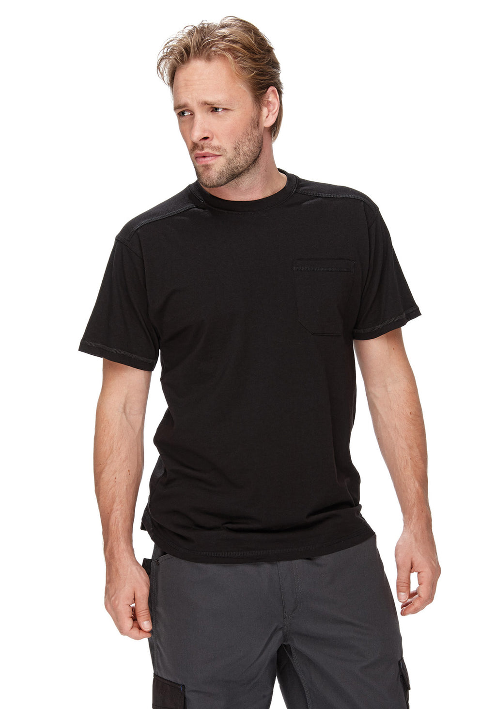 Unisex taskullinen t-paita – musta
