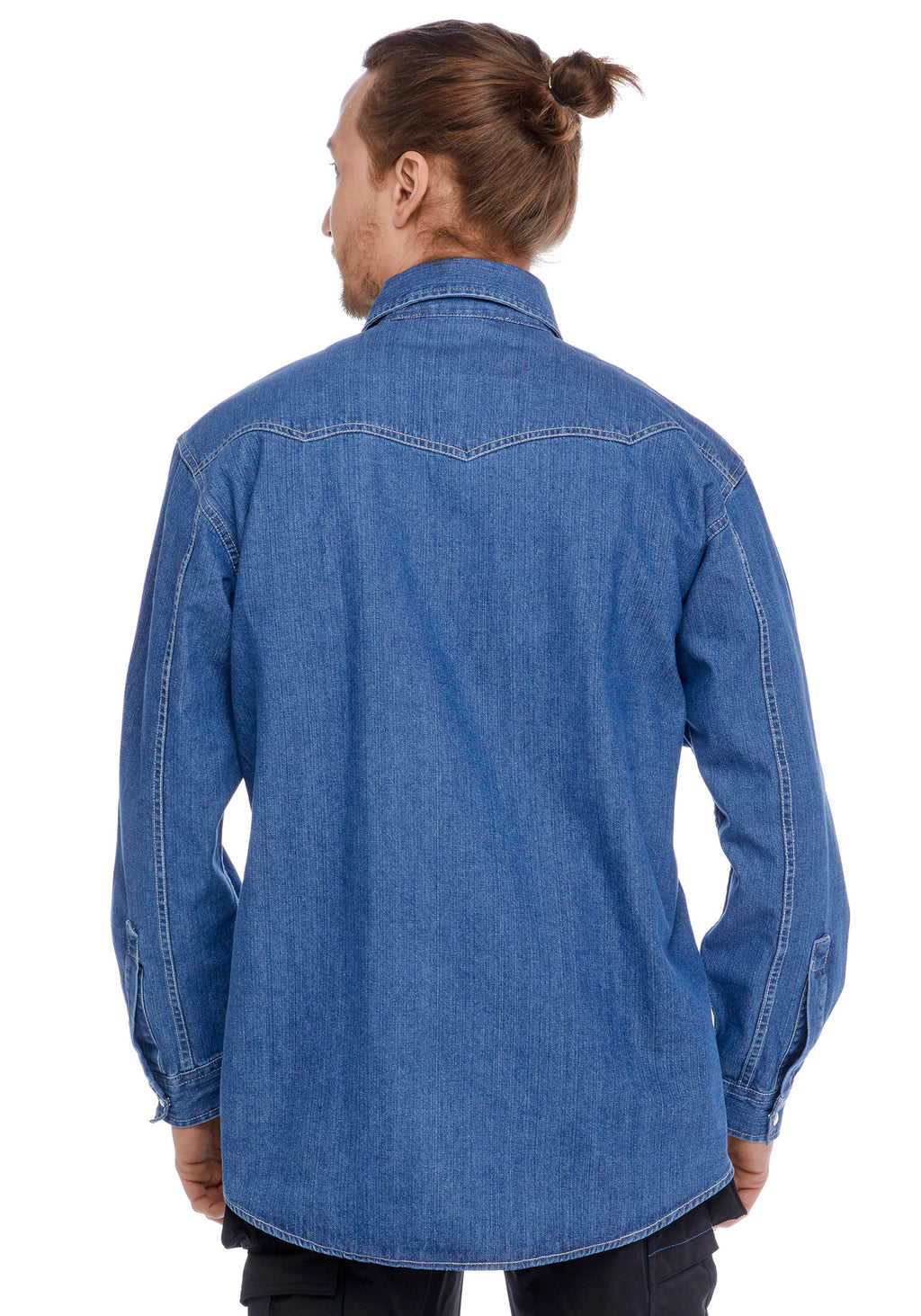 Classic twill-paita – denimsininen