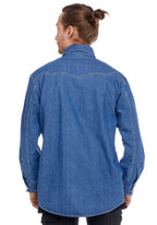 Classic twill-paita – denimsininen