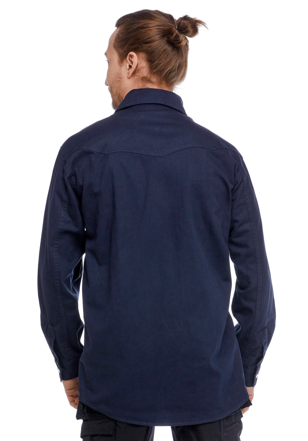 Classic twill-paita – tummansininen