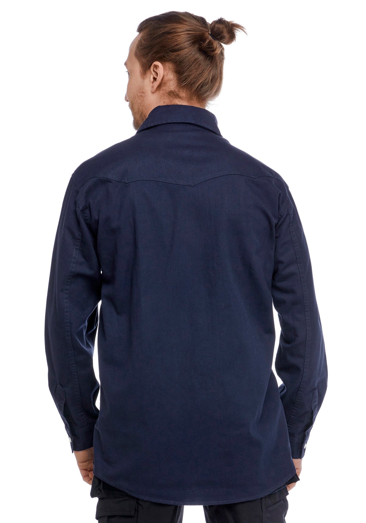 Classic twill-paita – tummansininen