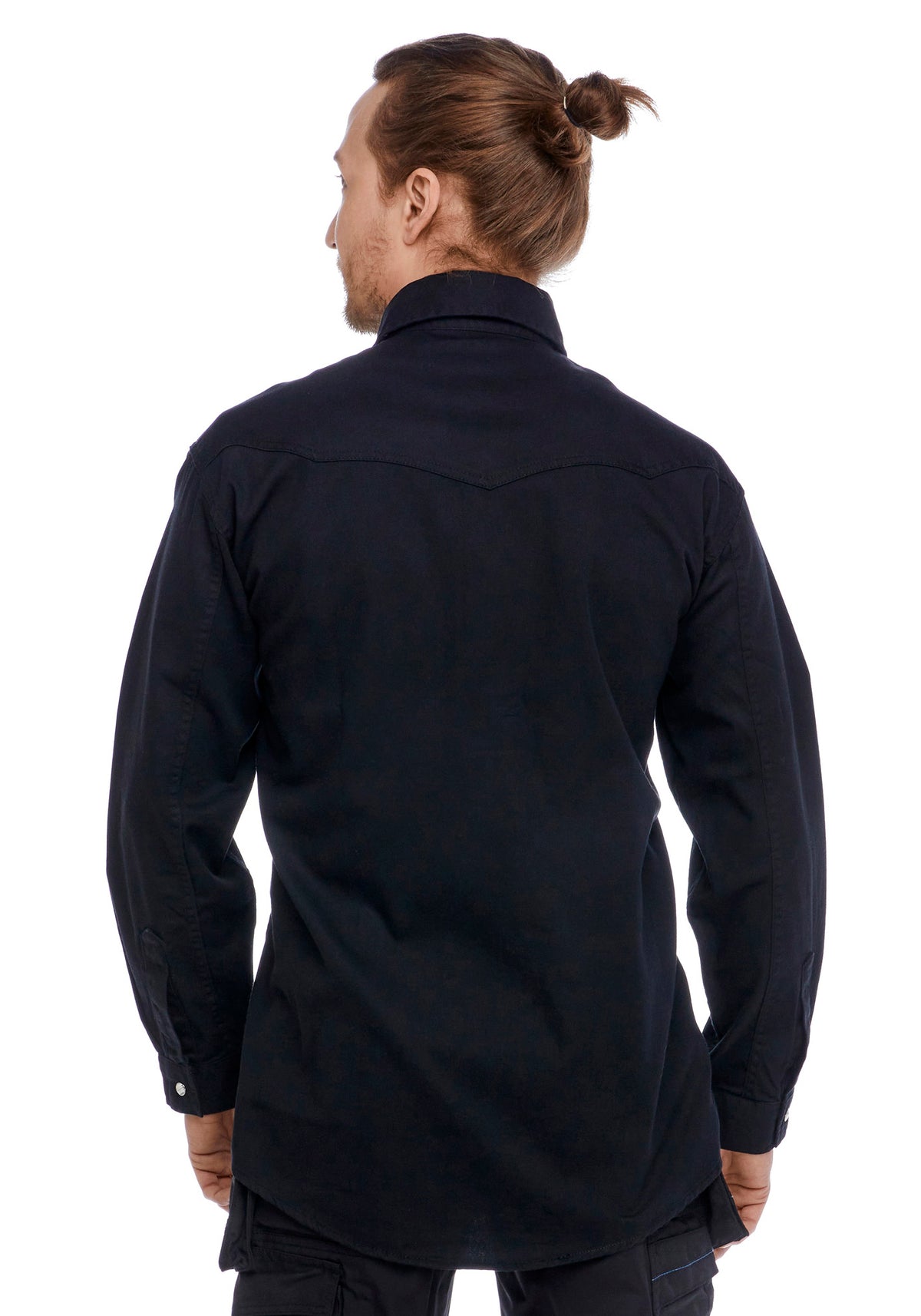 Classic twill-paita – musta