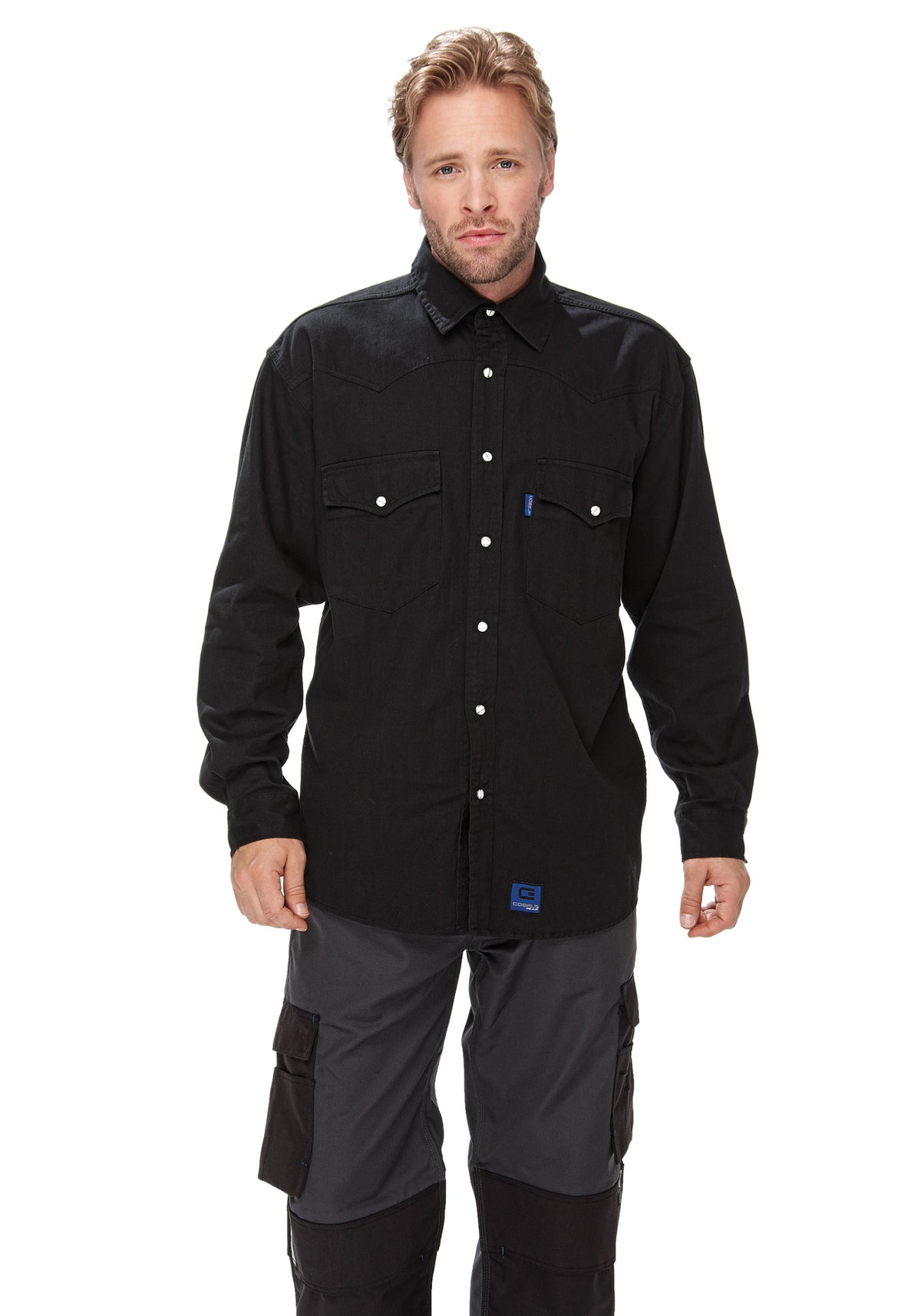 Classic twill-paita – musta