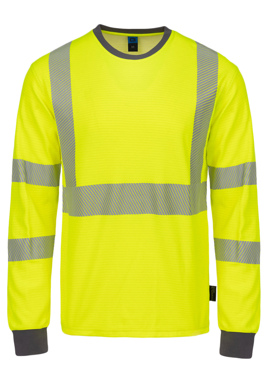 Houston paloturvallinen Hi-Vis paita, pitkähihainen – huomiokeltainen