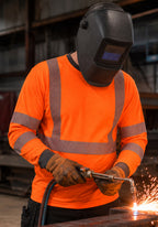 Houston paloturvallinen Hi-Vis paita, pitkähihainen