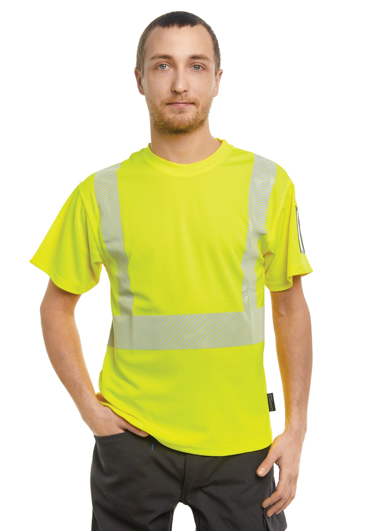 Neon 5 Hi-Vis t-paita ID-taskulla – huomiokeltainen