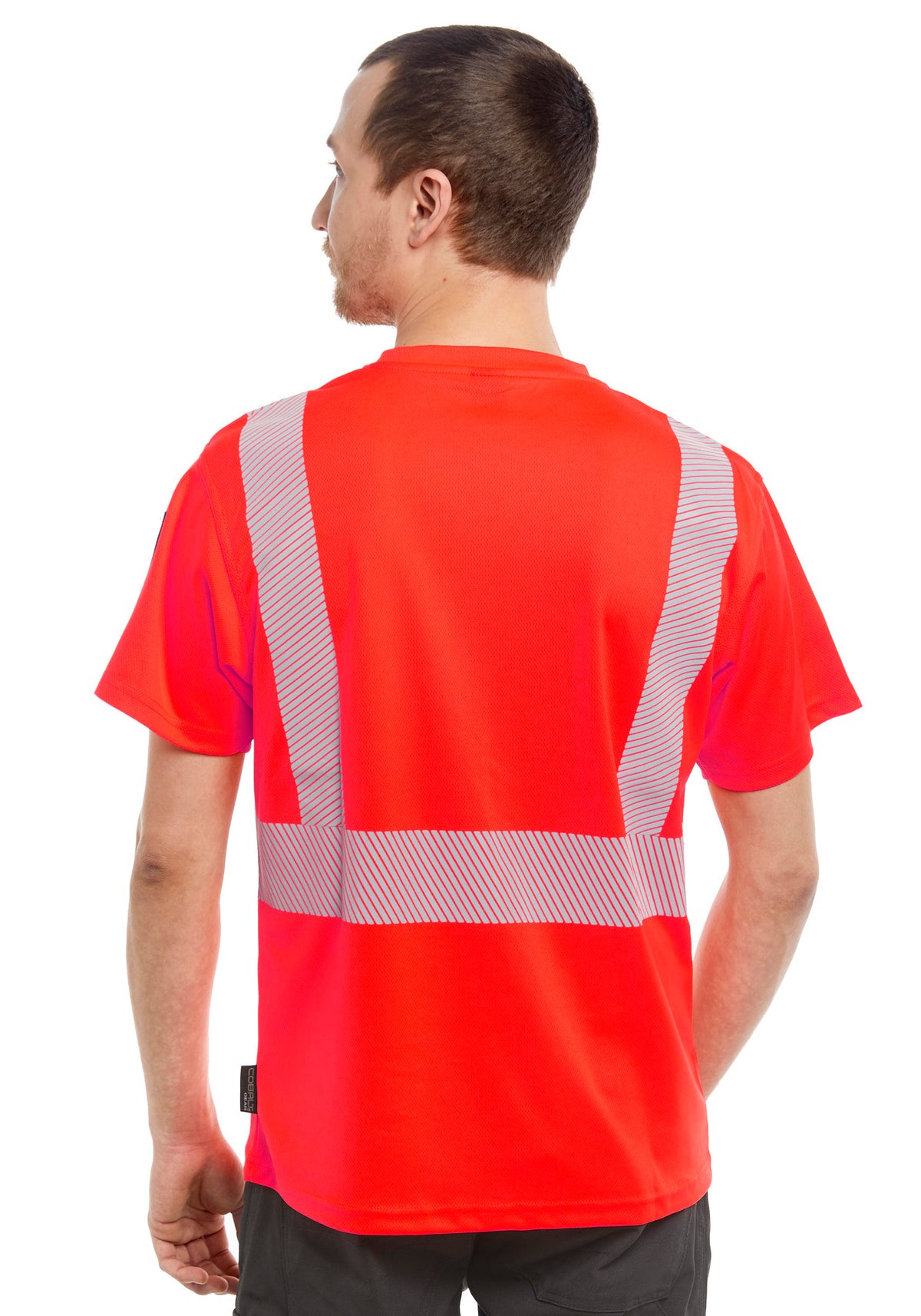 Neon 5 Hi-Vis t-paita ID-taskulla – huomiopunainen