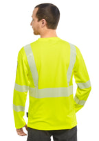 Neon 5 Hi-Vis paita ID-taskulla, pitkähihainen – huomiokeltainen