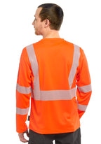 Neon 5 Hi-Vis paita ID-taskulla, pitkähihainen – huomio-oranssi