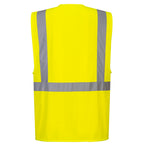 Hi-Vis Esimiesliivi sis. taskun tablettitietokoneelle - Keltainen