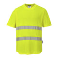 Hi-Vis Cotton Comfort tuuletusaukollinen t-paita