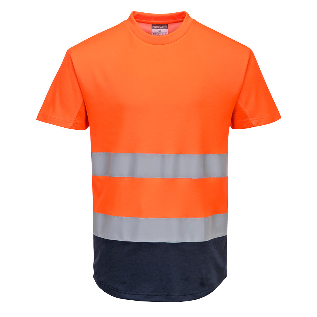 Hi-Vis kaksivärinen tuuletusaukollinen T-paita