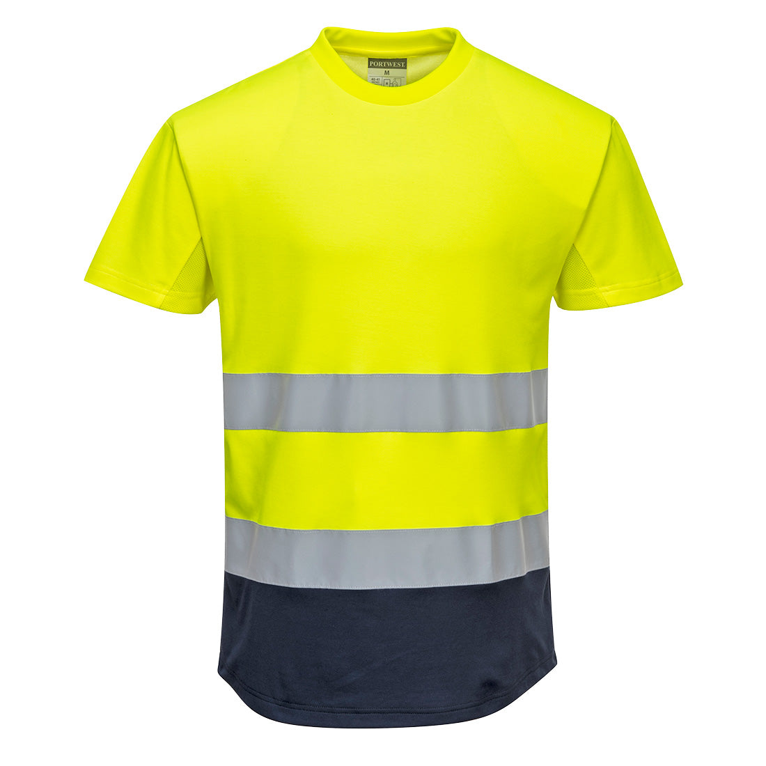 Hi-Vis kaksivärinen tuuletusaukollinen T-paita