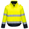 Hi-Vis kontrastiväri 2-in-1 Bomber-takki