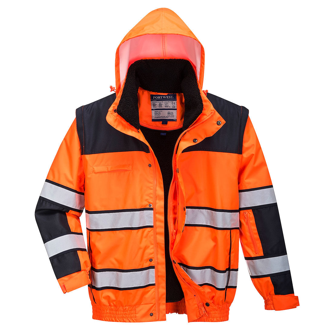 Klassinen Hi-Vis 3-in-1 Bomber-talvitakki