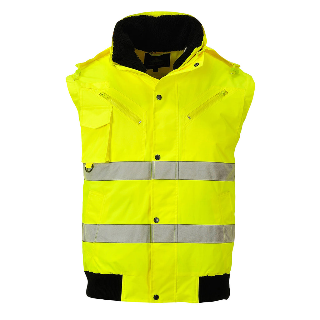 Hi-Vis 3-1 Bomber-takki - Keltainen