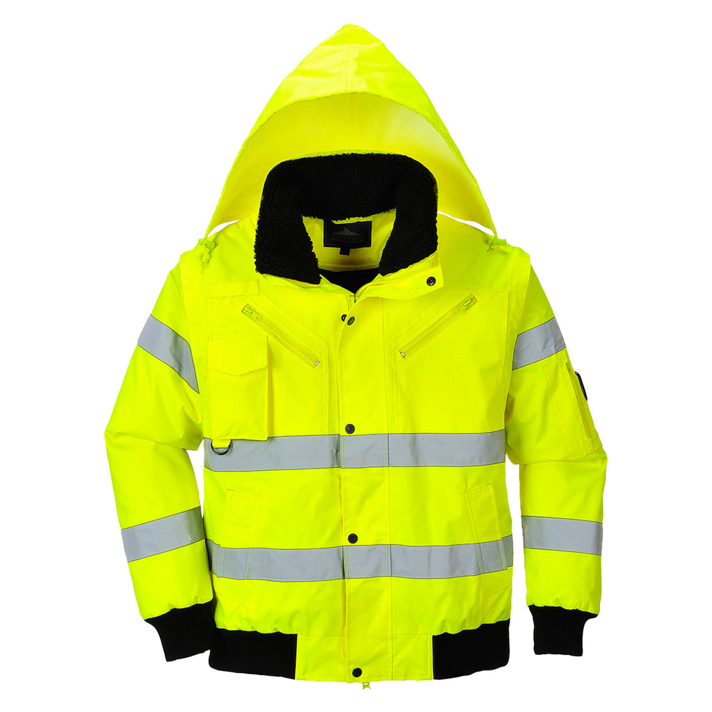 Hi-Vis 3-1 Bomber-takki - Keltainen
