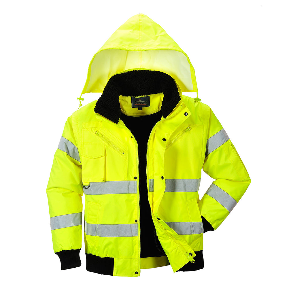 Hi-Vis 3-1 Bomber-takki - Keltainen