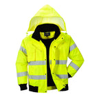 Hi-Vis 3-1 Bomber-takki - Keltainen